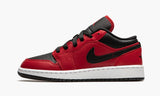 Jordan 1 Low Gym Red Black Pebbled (GS) 553560 605 Size 4.5-7 Brand New