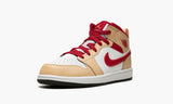 Jordan 1 Mid Beige Red (PS) 640734 201 Size 2 Brand New