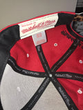 Mitchell & Ness Miami Heat Logo Hardwood Classics Red Leopard RARE Hat Adjustable