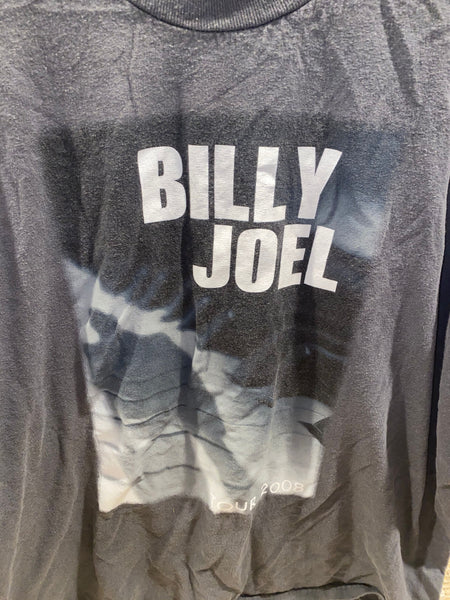 Billy Joel 2008 Tour Black T-Shirt Tee Size XL