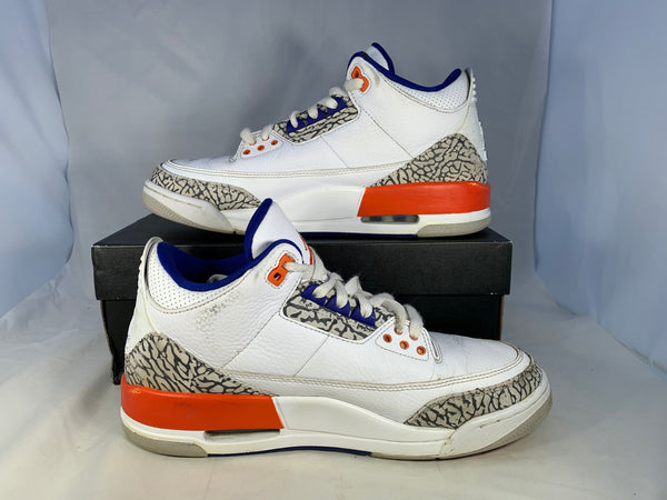 Jordan 3 Knicks 2019 Size 9.5 136064 148 No Original Box