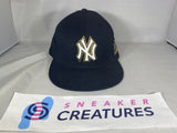 Authentic Collection New Era New York Yankees MLB 2009 NY Logo Blue Hat 7 1/2