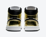 Jordan 1 Mid Metallic Gold Black White DC1419 700 Size 10.5-11 Brand New