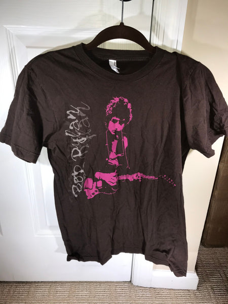 American Apparel Bob Dylan Printed Coffee T-Shirt S