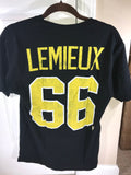 OTH Old Time Hockey Mario Lemeieux Hattain Pittsburg Penguin Jersey T-Shirt M