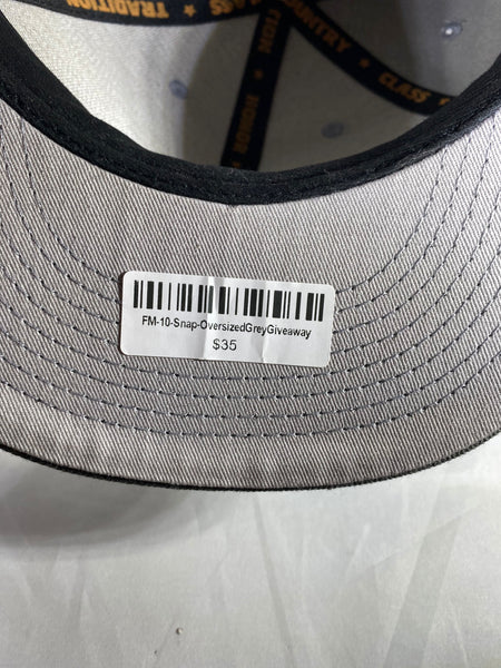 Snap Back Honor Tradition Baseball Grey Hat Over Size