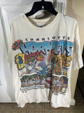 Salem Sports Vintage Charlotte Hornets Cartoon Comic 90s T-Shirt Size L