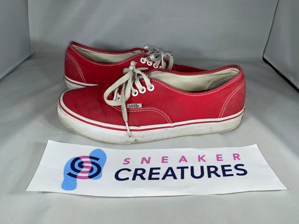 Vans Authentic Red Size 9.5