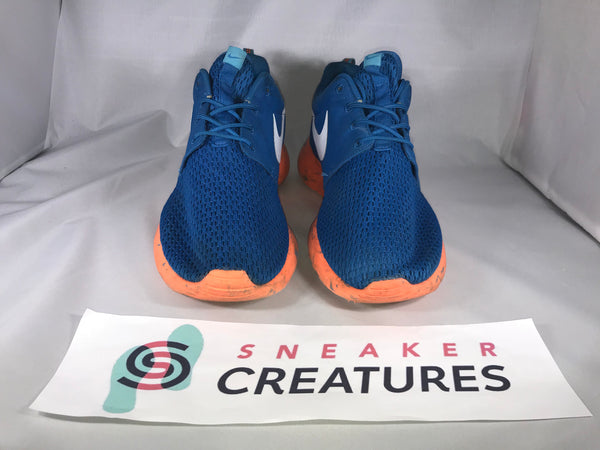 Nike Roshe Run Blue/Orange Knicks 669985 400 Size 9.5
