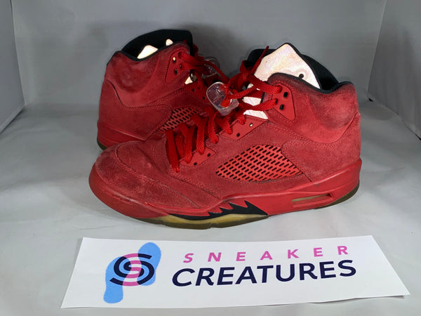 Jordan 5 Red Suede Size 10.5 136027 602