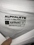 Alphalete Wolf Logo Tee White Performance Fit New w/ Tags L