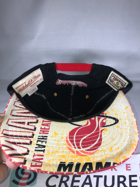 Miami Heat Fitted/Snapback Hat Package Mitchell & Ness New Era Hardwood Classics Size 7 1/2