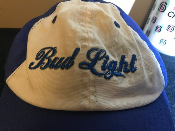 Vintage Bud Light White/Blue One Size Hat Cap