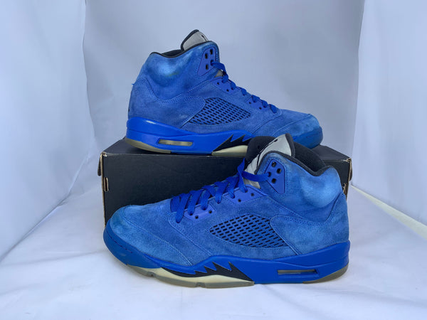 Jordan 5 Blue Suede 2017 Size 10.5 136027 401 No Original Box