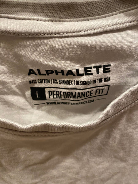 Alphalete Learn More Dream More Performance T-Shirt Tee Size L