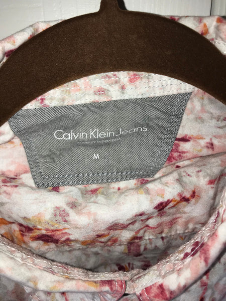 Calvin Klein Jeans Printed Multicolor Short Sleeve Shirt M