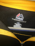 Majestic Pittsburgh Pirates P Logo Zipper Therma Base Major League Black Sweatshirt