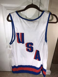 Brooklyn Cloth USA Printed White Sleeveless T-Shirt L New