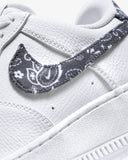 Air Force 1 Low '07 Essential Black Paisley DH4406 101 Size 6.5-8.5 (W) Brand New