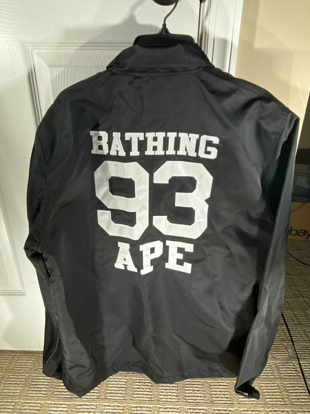Bape x Magestic Coach Jacket Black 93 SUPER RARE Size L