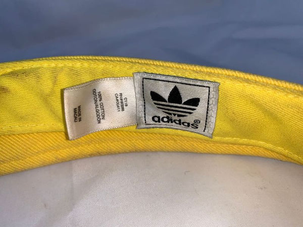 Adidas Yellow  Visor O/S Adjustable