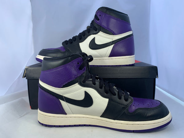 Jordan 1 High OG Court Purple 2018 Size 10.5 555088 501 Original Box