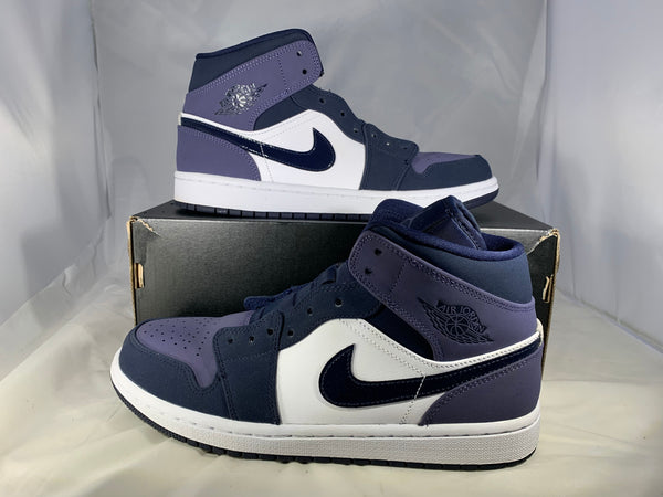 Jordan 1 Mid Sanded Purple 2019 Size 8 554724 445 Original Box