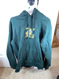 Kith Gothic K Forest Green  Pullover Hoodie M Used