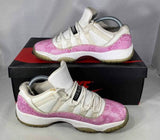 Jordan 11 Low Snakeskin Pink 2013 Size 7Y 580521 108