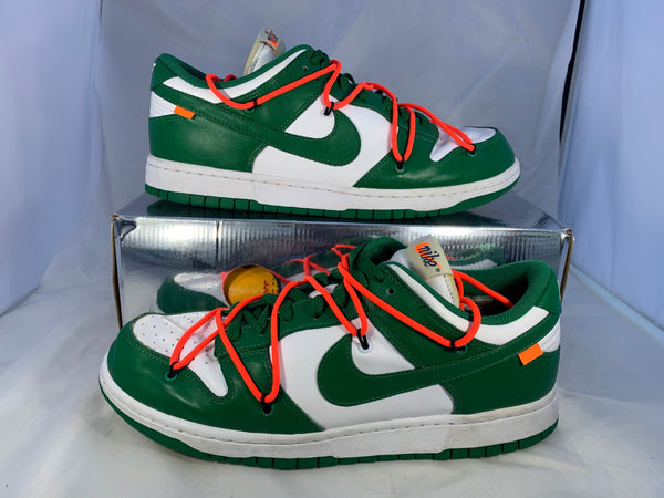 Nike Dunk Low Off White Pine Green 2019 Size 11 CT0856 100 Original Box Zip Tie